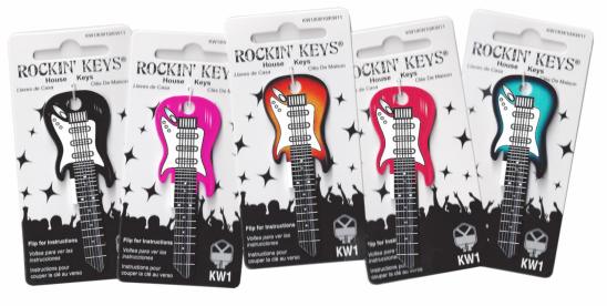 Rockin Keys - Guitar Shaped Keys