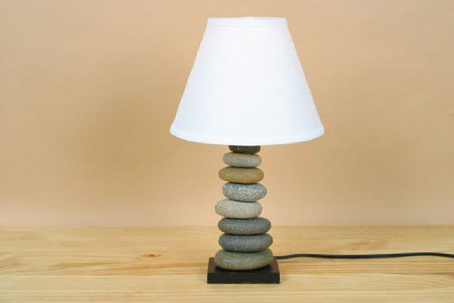 Stone Cairn Table Lamp