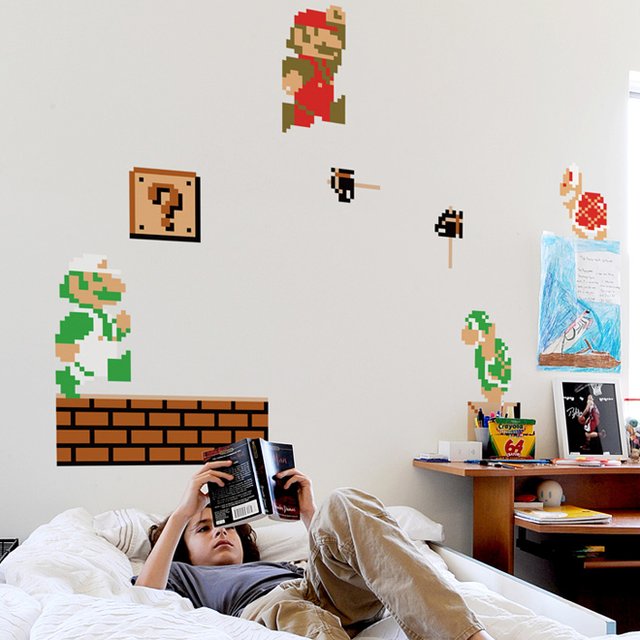 Super Mario Bros Nintendo Wall Graphics