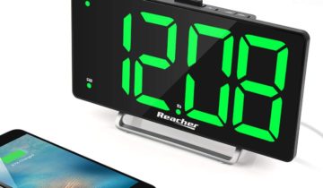 Large LED Display Digital Alarm Clock